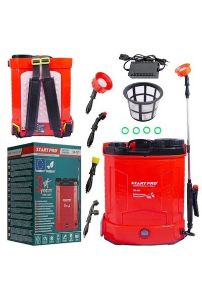 StartPro Electric spray pump, StartPro, 5.5 Bar 12 L, battery, pressure regulator, 4 nozzles included