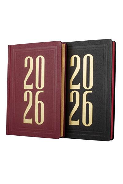 Ece Aşiyan Daily 2026 Agenda 13 cm X 18 cm Burgundy