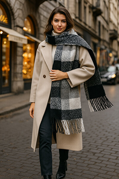 keisy Amela Premium Scarf Soft Textured Shoulder Shawl (Extra Thick and Soft)