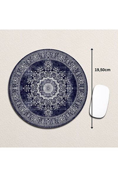 riyaz Carpet Patterned 8 Round Mousepad, Mouse Pad, Diameter: 19.50 cm