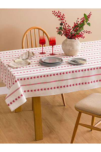 LC Waikiki Peak New Season Heart Embroidered Tablecloth 150X200 cm