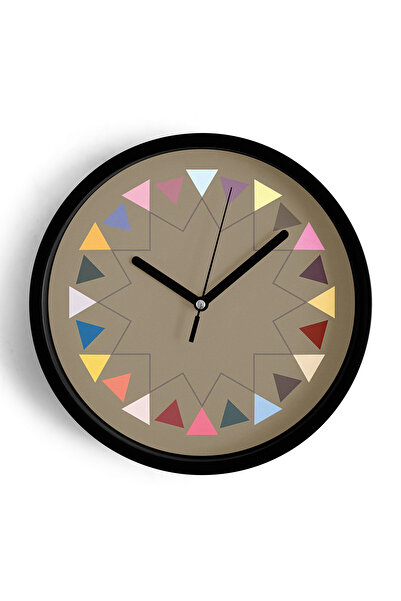 JHAAR Ceas de perete modern cu tematică geometrică abstractă - 42 cm - Carcas...