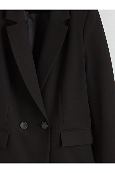 LC Waikiki Lcw Vision Black Crepe Women's Blazer Jacket