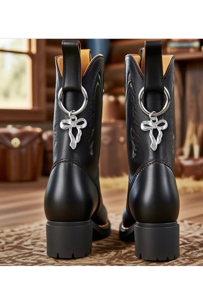 cicish Fiyonk Bot Aksesuarı 4,5 cm-Ayakkabı-Bot-şık-Takı-Bijuteri