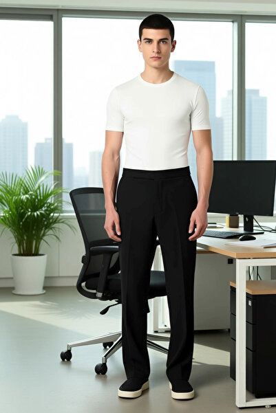 PayBuy Men's Straight Cut Fabric Pants Functional Durable Quality Comfortable Aesthetic Premium Stylish