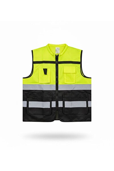 Generic سترة أمان عالية الجودة للمهندسين مواصفات EN 20471 متعددة الجيوب ، عاكس عالي الوضوح 360 درجة