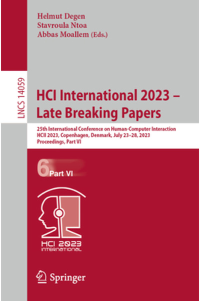 Springer Nature Hci International 2023 - Late Breaking Papers: 25th Internati...
