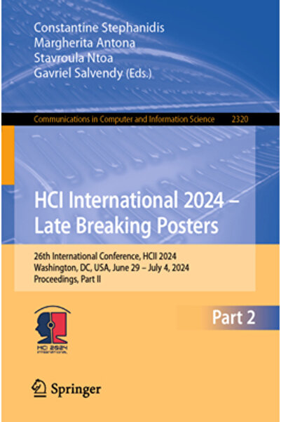 Springer Nature Hci International 2024 - Postere de ultimă oră: A 26-a Confer...