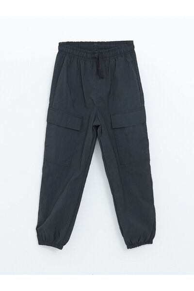 LC Waikiki Lcw Kids Anthracite Boys Jogger Pants with Elastic Waist