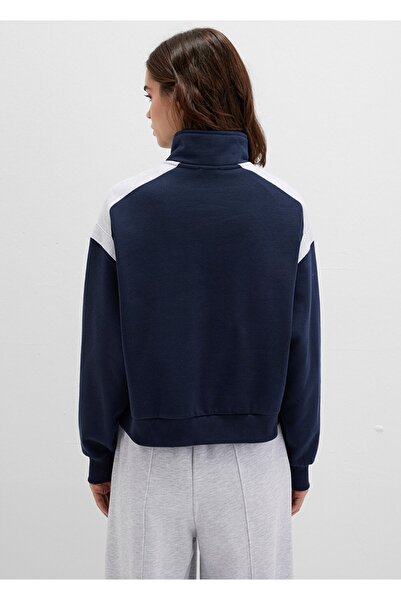 Mavi Semi-Zip Loose Fit Sweatshirt