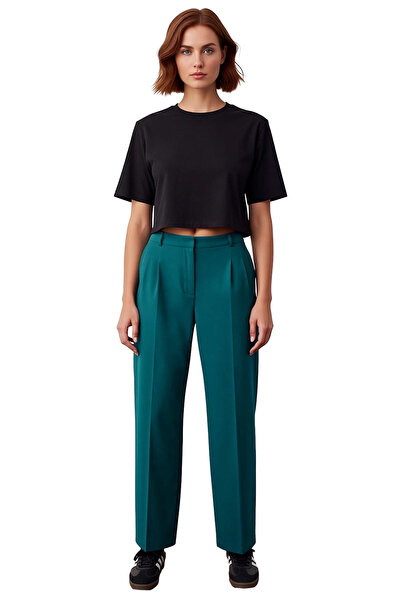 PayBuy Women's Straight Cut High Waist Woven Fabric Pants Functional Durable Quality Comfortable Stylish