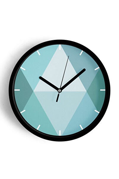 JHAAR Ceas de perete modern cu tematică geometrică abstractă - 25 cm - Carcas...