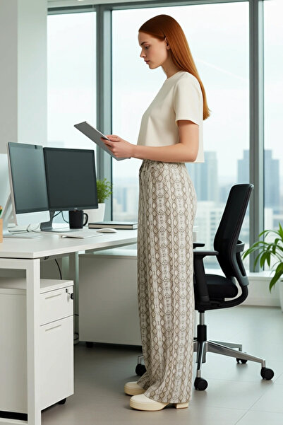 PayBuy Women's Snake Pattern High Waist Wide Leg Jeans Functional Durable Quality Sports