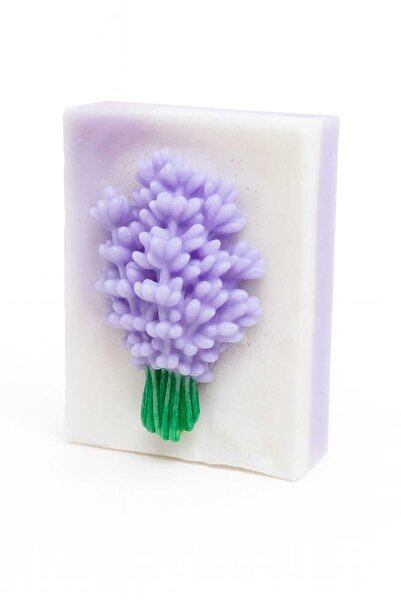 SOO SOAP Lavender Garden Handmade Gift Decorative Soap Slic