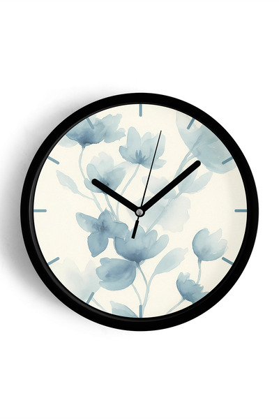 JHAAR Ceas de perete cu design modern, floral, boem, abstract - 42 cm - Carca...