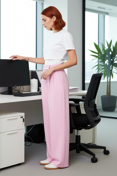 PayBuy Women's High Waist Pleated Wide Leg Pants Functional Durable Quality Comfortable Modern