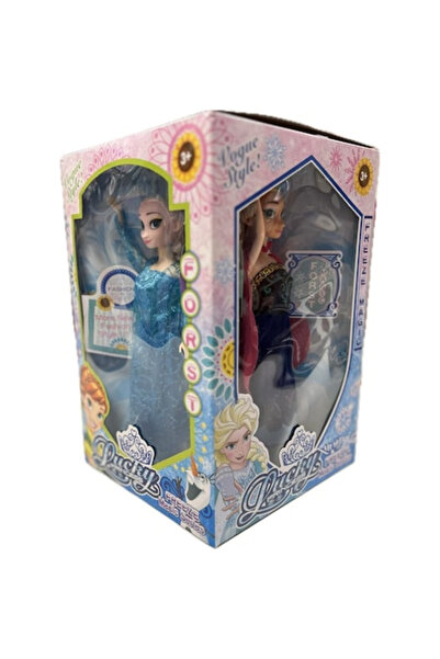 Frozen Magic Cube Set 4 Frozen Dolls, 2 Anna+ 2 Elsa, 4 Different Dresses, Freeze Princess Vogue Style