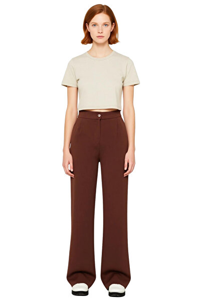 PayBuy Women's High Waist Wide Leg Woven Pants Functional Durable Quality Comfortable Modern