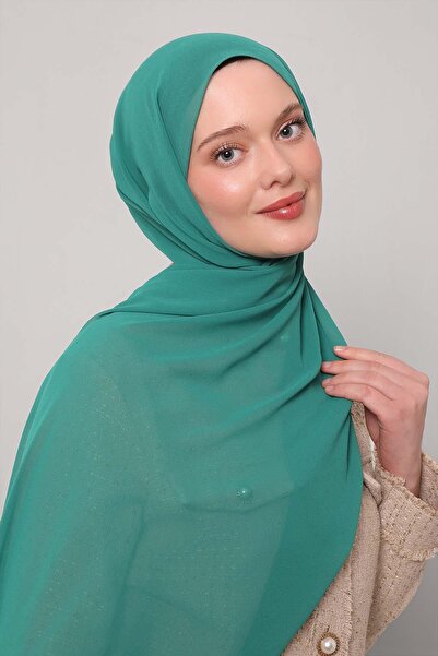 Levidor Green Lux Chiffon Shawl