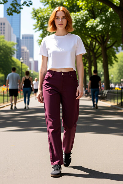 PayBuy Women's Wide Leg Jeans with Stitching Detail Functional Durable Quality Comfortable Casual