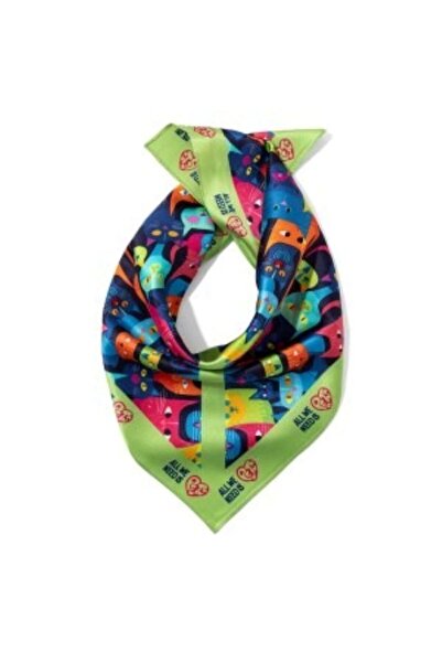All We Need Is Pets Cats’n Power Green Bandana for Cats and Pet Lovers