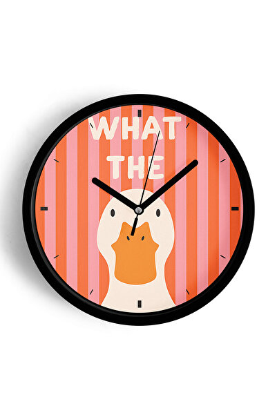 JHAAR Ceas de perete pentru camera copiilor cu design drăguț rață/gâscă - 25c...