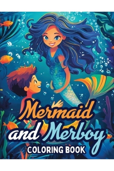 INDEPENDENT CAT Carte de colorat Sirenă și Sirenă