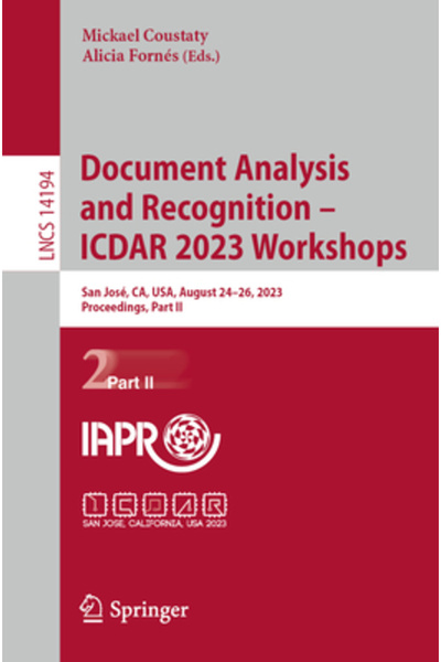 Springer Nature Analiza și recunoașterea documentelor - Ateliere Icdar 2023: ...