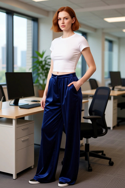 PayBuy Жіночі широкі вельветові штани, елегантний вечірній одяг, функціональний, міцний, якісний, зручний.