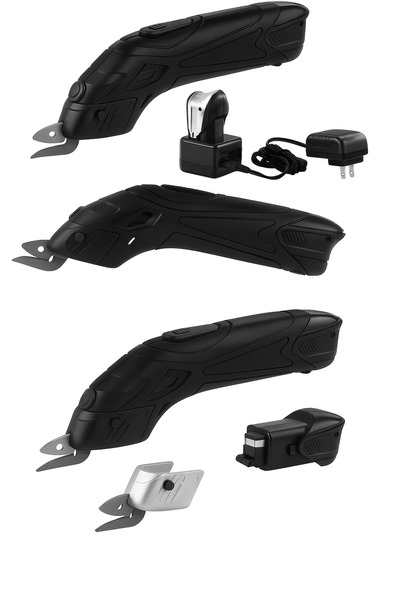 OPTIVEX Yedek Bıçaklı 2 Adet Akü Çok Amaçlı Kesim Makası Kumaş Deri Karton Deri