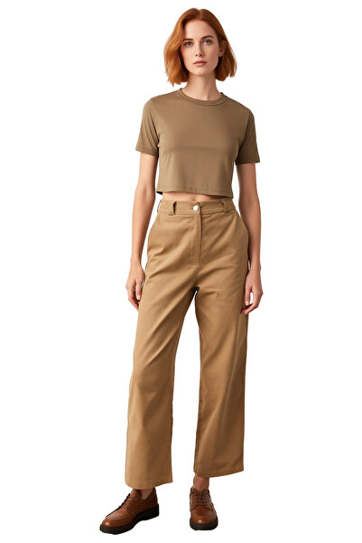 PayBuy Women's Velvet High Waist Straight Cut Trousers Functional Durable Quality Comfortable Aesthetic