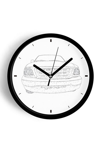 JHAAR Ceas de perete modern cu design cu ilustrații de mașini vintage - 42cm ...