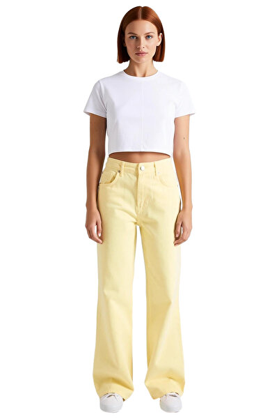 PayBuy Women's Wide Leg Denim Pants High Waist Relaxed Fit Functional Durable Quality Modern