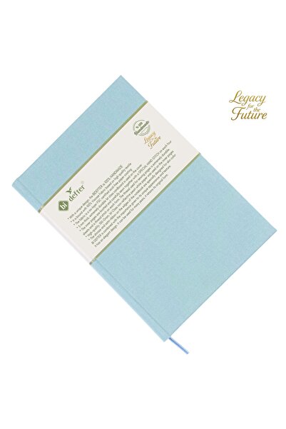 BİDEFTER Piano Notebook (Treble Clef) 100% Handmade, Hand Sewn - 2026 Collection, Viscose Fabric – A/4