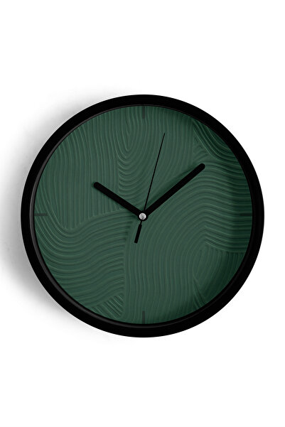 JHAAR Ceas de perete modern cu aspect de ipsos abstract - 42 cm - Carcasă nea...