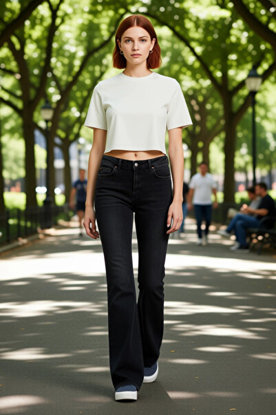 PayBuy Women's High Waist Wide Leg Denim Pants Cool & Comfort Design Functional Durable Stylish