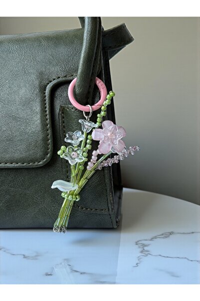 MY EYPA Çanta Charmı Çiçek Buketi - Hand Made /Anahtarlık /Aksesuar