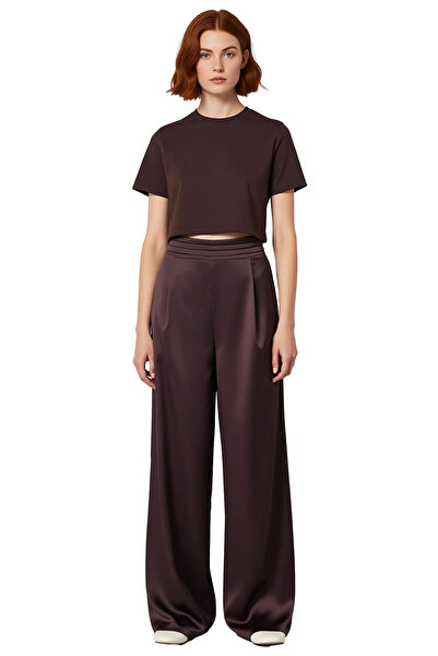 PayBuy Women's Satin Woven Wide Leg Pants Functional Durable Quality Comfortable Aesthetic Stylish