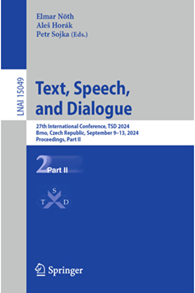 Springer Nature Discursuri și dialoguri textuale: a 27-a Conferință Internați...