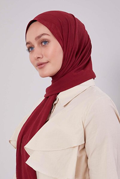 Levidor Burgundy frozen crepe shawl