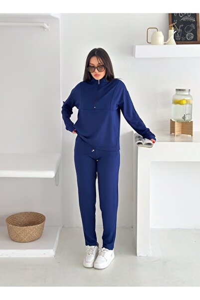 MAİMODA Mock Neck Modal Tracksuit Set