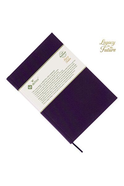 BİDEFTER Piano Notebook (Treble Clef) 100% Handmade, Hand Sewn - 2026 Collection, Viscose Fabric – A/4