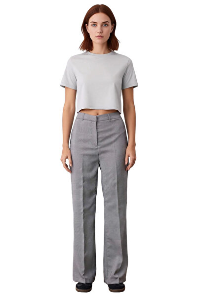 PayBuy Women's Plaid Flare Cut Pants Functional Durable Quality Comfortable Aesthetic Premium