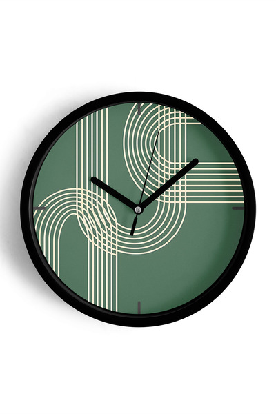 JHAAR Ceas de perete cu design modern, minimalist, cu dungi - 25 cm - Carcasă...