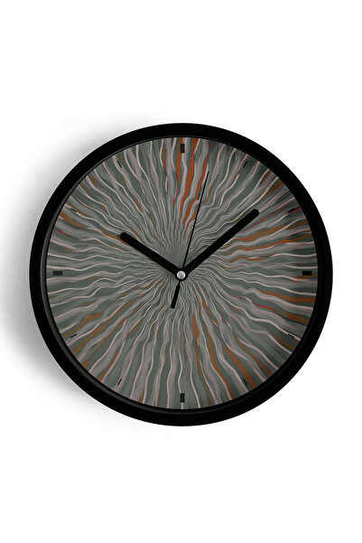 JHAAR Ceas de perete modern cu design abstract și model ondulat - 30 cm - Car...