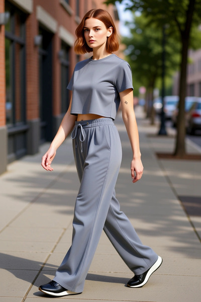 PayBuy Women's Straight Cut Knitted Pants Functional Durable Quality Comfortable Aesthetic Premium Sports