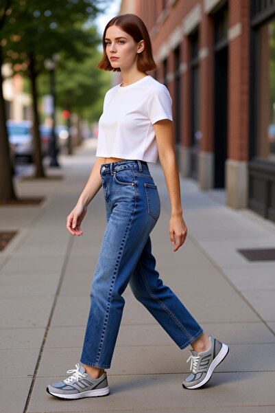 PayBuy Women's Open High Waist Mom Jean Pants Functional Durable Quality Comfortable Aesthetic Stylish