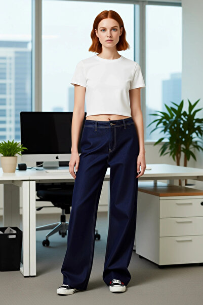 PayBuy Women's Wide Leg Culotte Jean Pants Functional Durable Quality Comfortable Aesthetic Stylish