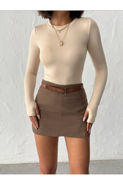 ROZARA FASHİON Parmak Geçmeli BodyParmak Geçirmeli