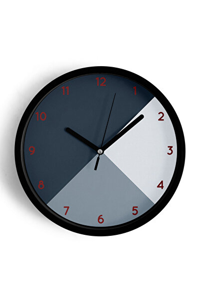 JHAAR Ceas de perete modern cu tematică geometrică abstractă - 42 cm - Carcas...